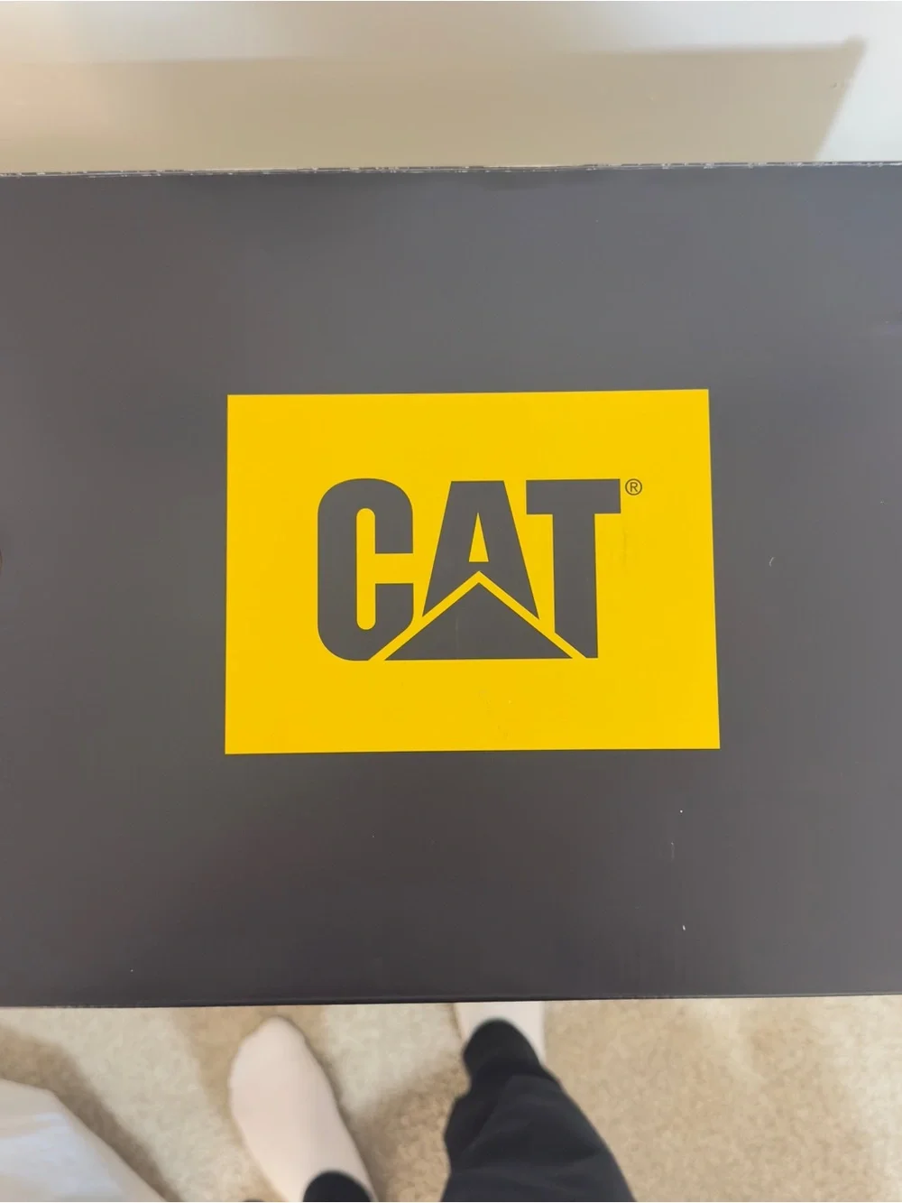 Caterpillar Gray, Black & Orange Outdoor Work Boots